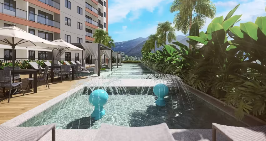 Apartamentos 63m² 3 quartos com suíte, varanda, condomínio fechado, área de lazer no centro de nova iguaçu