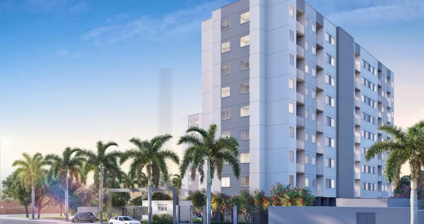Apartamentos 2 quartos com varanda, 1 suíte, 1 vaga, condomínio fechado, área de lazer completa no bairro da penha