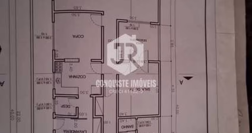 Casa em construção em fase de acabamento