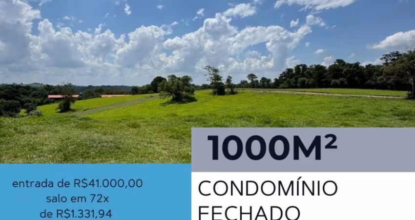 TERRENOS DE 1000 METROS PRONTO PRA CONSTRUIR