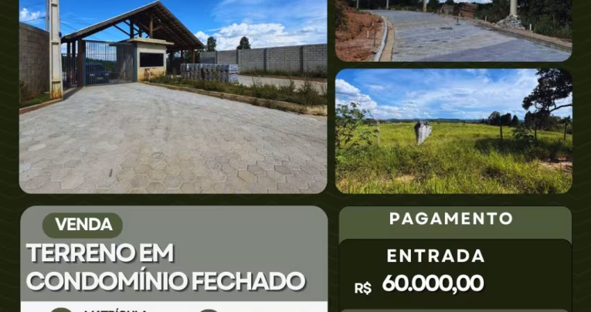 TERRENO DE 1000 METROS EM CONDOMINIO FECHADO