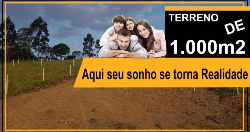 Terrenos de 1000mts em condominio de chacaras