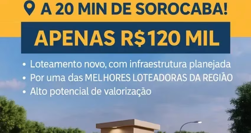 Terrenos com preços asseciveis!!!Araçoiaba SP