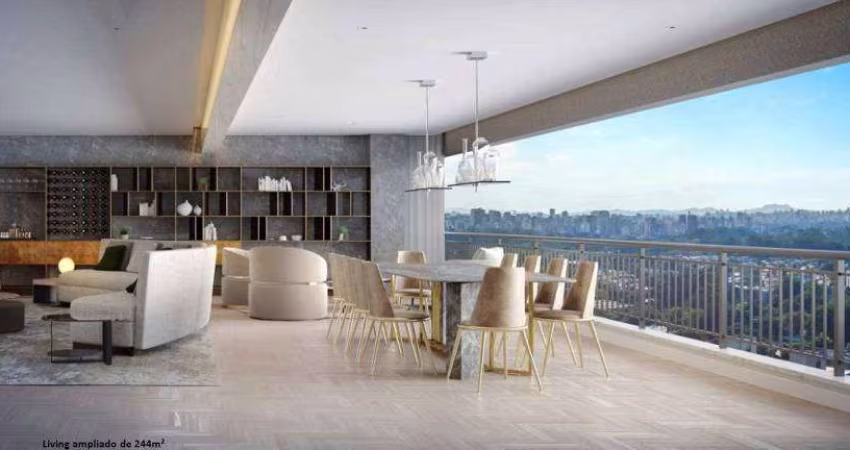 Apartamento pronto de 244 M² no Ibirapuera, com 4 suítes.