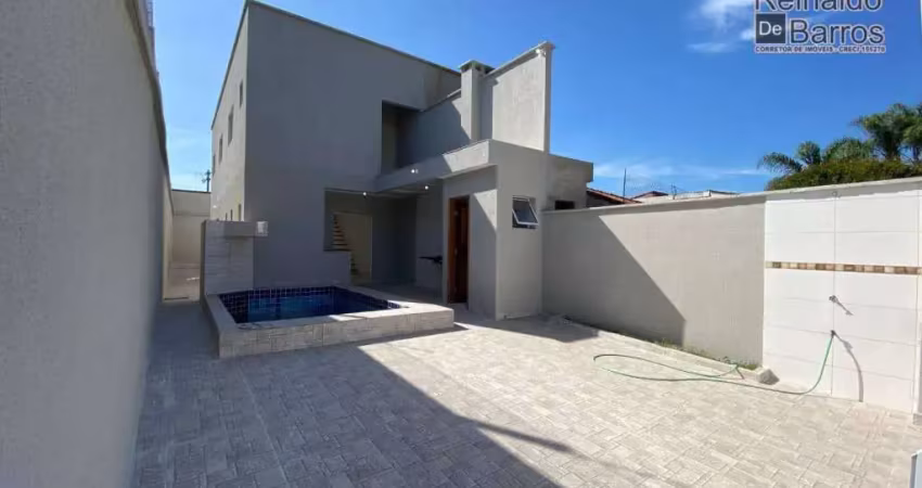 Sobrado com 3 dormitórios e piscina à venda por r$ 520.000 - loty - itanhaém/sp