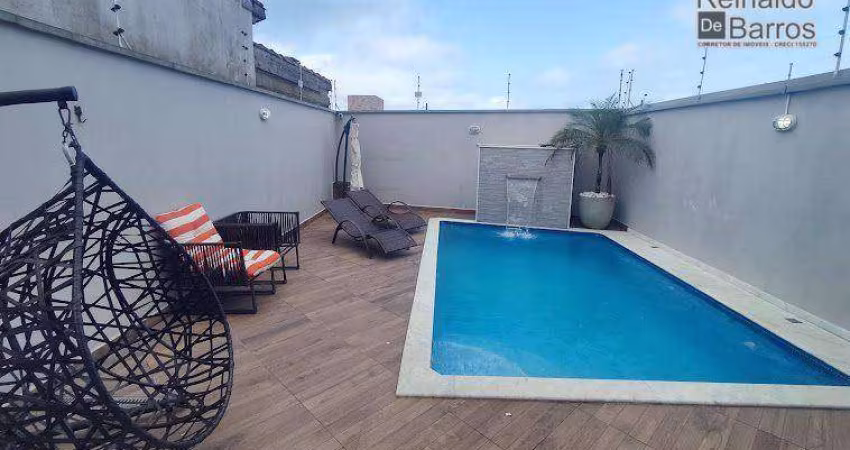 Casa Sobreposta Alta 75 m² - piscina e churrasqueira , próximo da praia em Itanhaém