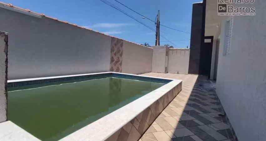 Casa sobreposta com 3 dormitórios e piscina à venda por r$ 450.000 - jardim grandesp - itanhaém/sp