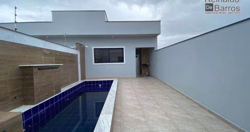 Casa com 2 dormitórios e piscina à venda, 86 m² por R$ 359.000 - Cibratel II - Itanhaém/SP
