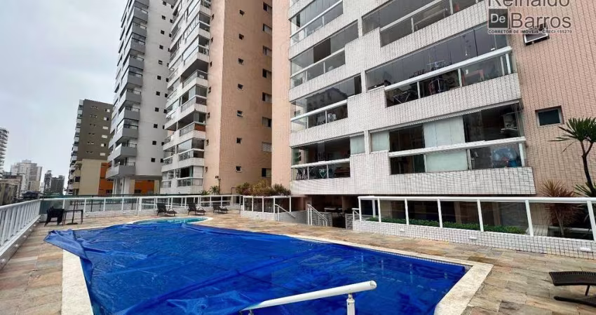 Apartamento com 3 dormitórios à venda, 101 m² por R$ 895. - Canto do Forte - Praia Grande/SP