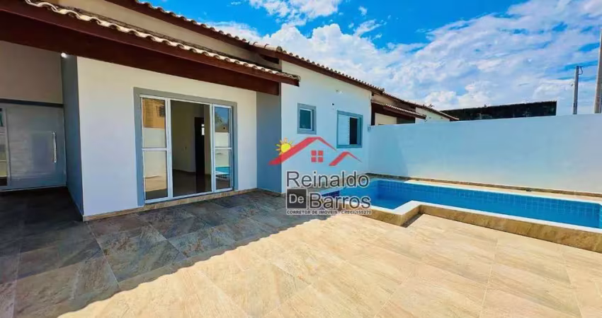 Casa com 2 dormitórios à venda, 85 m² por r$ 465.000 - balneário califórnia - itanhaém/sp