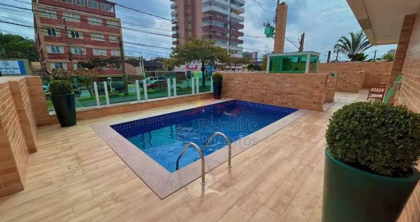 Encante-se com a vista para o mar: apartamento de 53 m² no 9º andar do edifício malibu, centro de itanhaém!