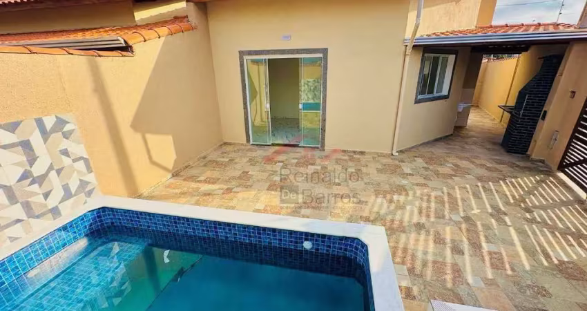 Casa com 2 dormitórios à venda, 63 m² por r$ 300.000 - jardim jamaica - itanhaém/sp
