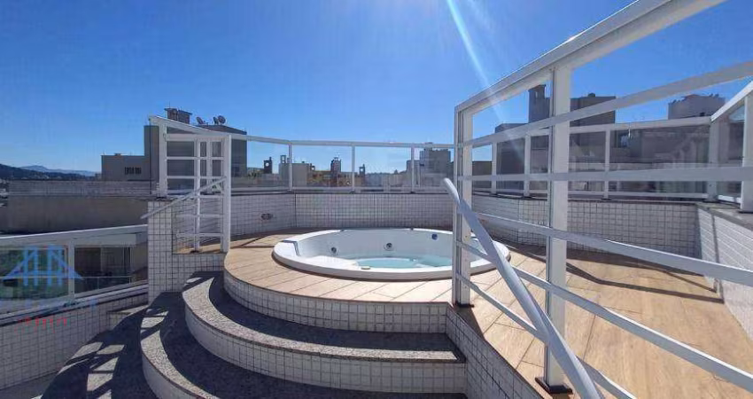 Cobertura com 1 dormitório para alugar, 135 m² por R$ 5.208,29/mês - Parque São Jorge - Florianópolis/SC