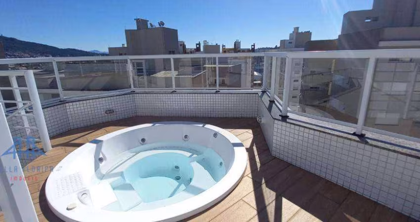 Cobertura com 1 dormitório para alugar, 135 m² por R$ 5.108,29/mês - Parque São Jorge - Florianópolis/SC