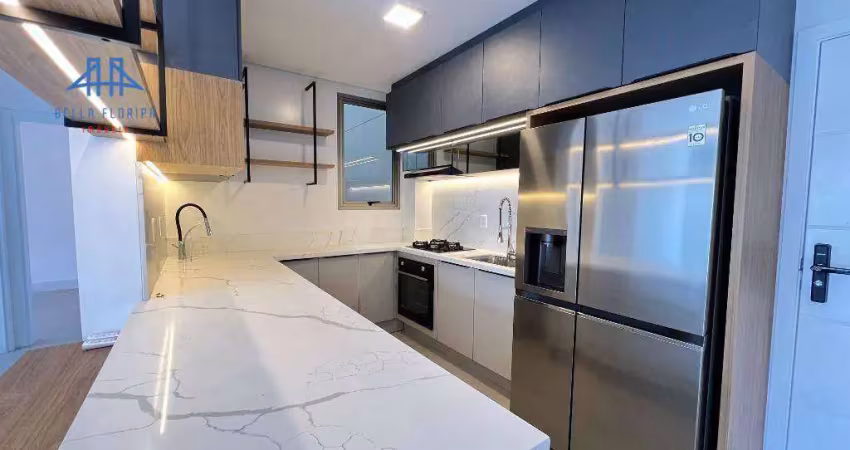 Apartamento com 2 dormitórios para alugar, 67 m² por r$ 6.982,00/mês - córrego grande - florianópolis/sc