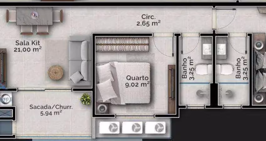 Apartamento com 2 dormitórios à venda, 67 m² por R$ 707.000,00 - Carvoeira - Florianópolis/SC