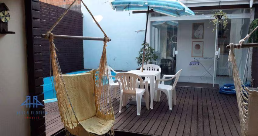 ÓTIMA CASA DE 2 PAVIMENTOS - Vargem do Bom Jesus, 10 minutos da Praia dos Ingleses,  quartos, sala, cozinha, banheiro, edicula com piscina