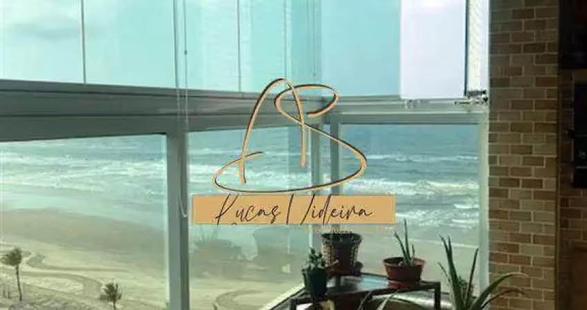 Apartamento de 02 dormitórios com 01 suite prédio frente mar. divisa mongagua x praia grande
