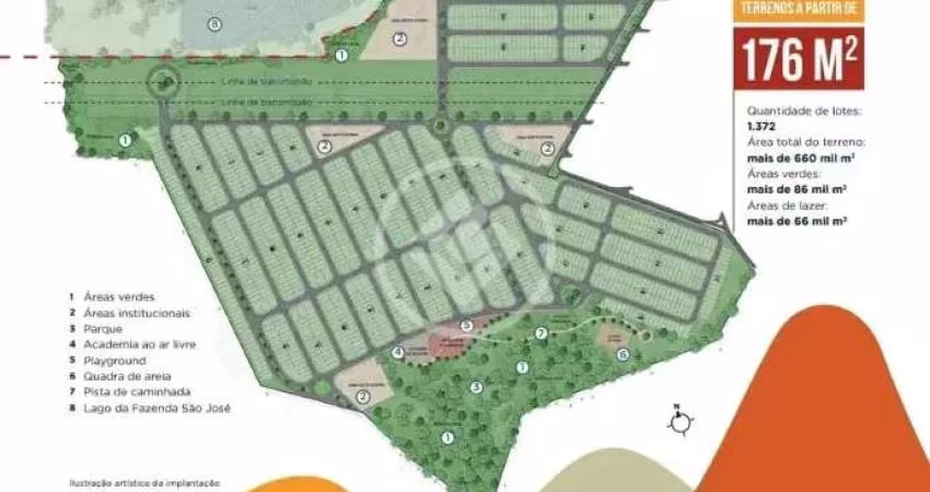 terreno lote a venda 176 metros  alamedas são josé codigo: 111250