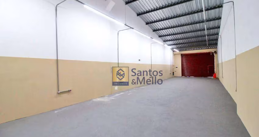 Salão para alugar, 180 m² por r$ 7.610,00/mês - parque das nações - santo andré/sp