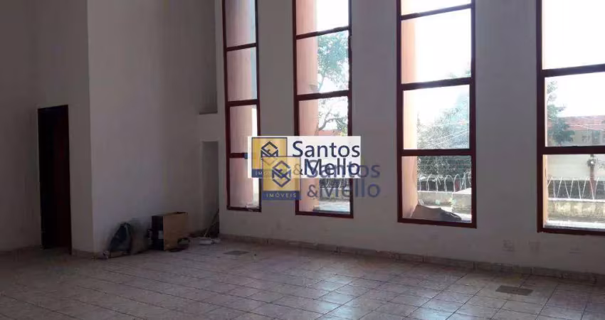 Salão para alugar, 118 m² por r$ 3.058,00/mês - vila alto de santo andré - santo andré/sp