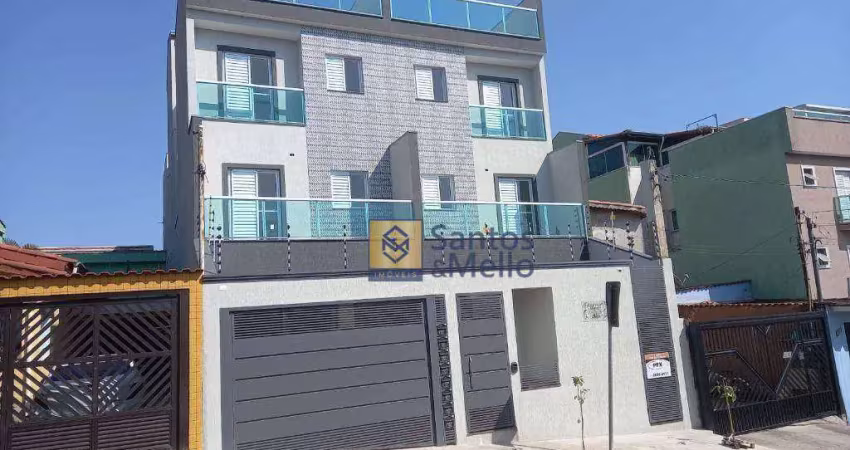 Cobertura com 2 dormitórios à venda, 100 m² por r$ 460.000,00 - jardim santo alberto - santo andré/sp