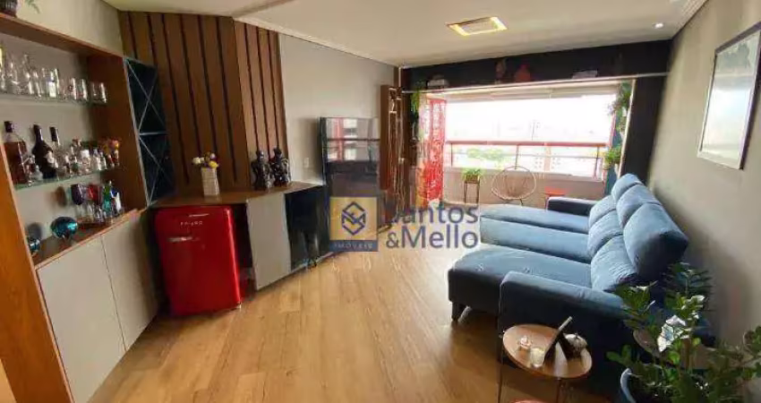 Apartamento com 3 dormitórios à venda, 133 m² por r$ 1.100.000,00 - vila assunção - santo andré/sp