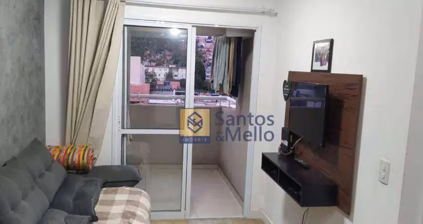 Apartamento com 2 dormitórios para alugar, 55 m² por r$ 2.579,16/mês - vila tibiriçá - santo andré/sp