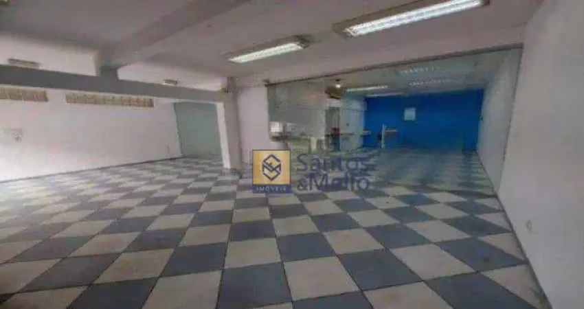 Salão para alugar, 95 m² por r$ 4.950,00/mês - vila bastos - santo andré/sp