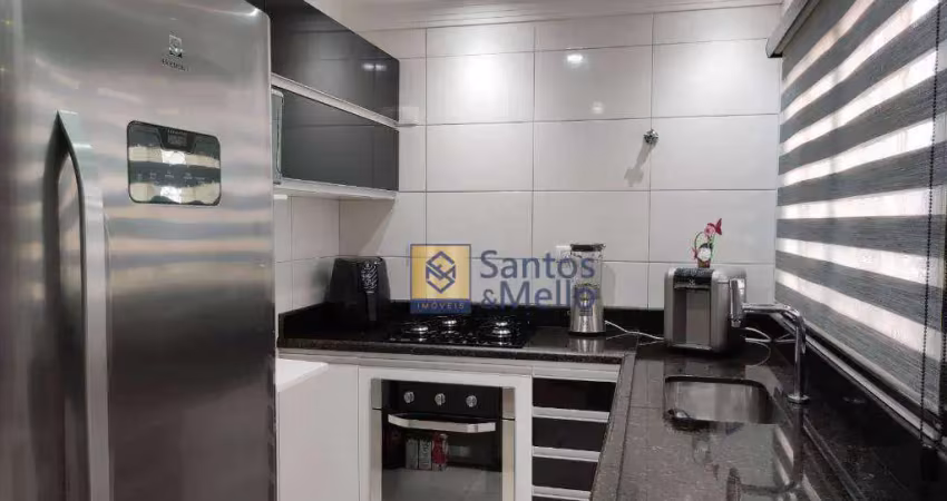 Cobertura com 2 dormitórios à venda, 87 m² por r$ 430.000,00 - jardim ana maria - santo andré/sp