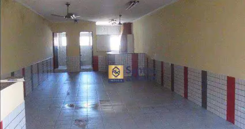Salão para alugar, 100 m² por r$ 3.581,39/mês - jardim santo alberto - santo andré/sp