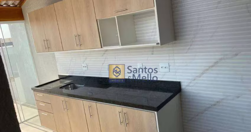 Cobertura com 2 dormitórios à venda, 100 m² por r$ 540.000,00 - vila camilópolis - santo andré/sp