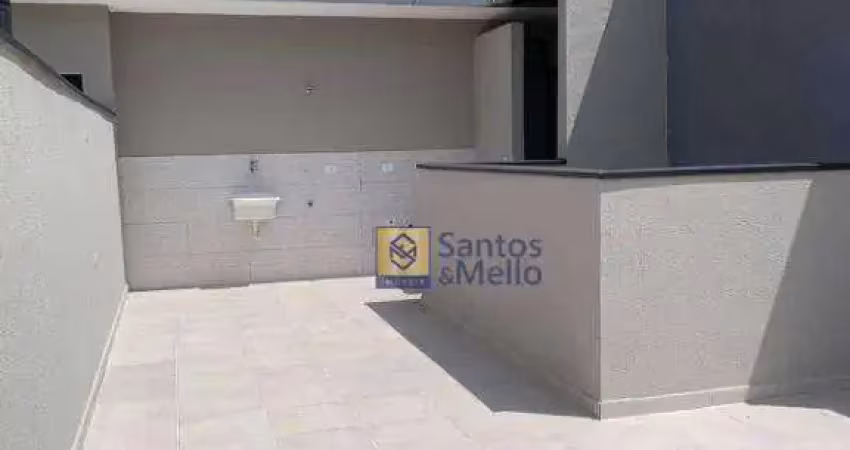Cobertura com 2 dormitórios, 45 m² - venda por r$ 449.000,00 ou aluguel por r$ 2.730,00/mês - vila príncipe de gales - santo andré/sp