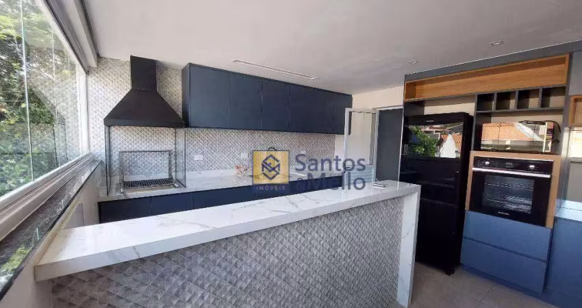 Cobertura com 2 dormitórios, 100 m² - venda por r$ 585.000,00 ou aluguel por r$ 4.200,00/mês - jardim paraíso - santo andré/sp