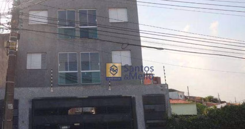 Apartamento com 2 dormitórios para alugar, 45 m² por R$ 1.720,00/mês - Vila Guarani - Santo André/SP