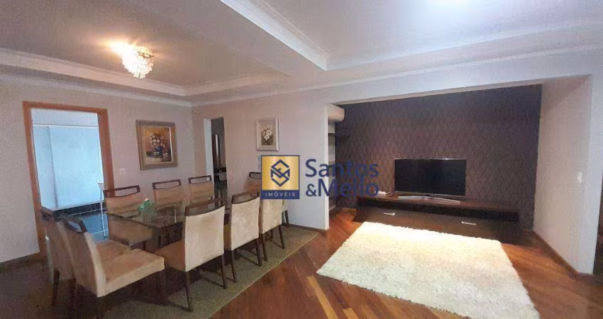 Apartamento com 3 dormitórios para alugar, 176 m² por R$ 10.575,16/mês - Jardim - Santo André/SP
