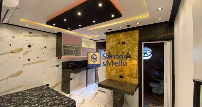 Kitnet com 1 dormitório para alugar, 19 m² por R$ 1.690,00/mês - Cerâmica - São Caetano do Sul/SP