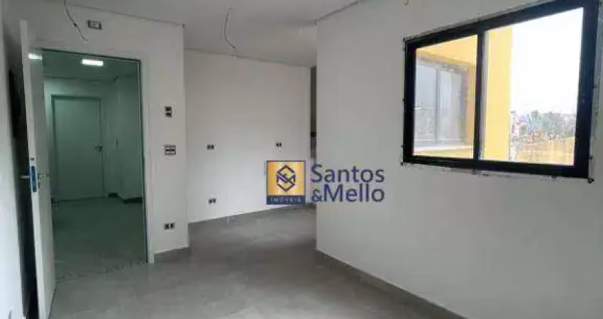 Cobertura com 2 dormitórios para alugar, 92 m² por r$ 2.800,00/mês - vila são pedro - santo andré/sp