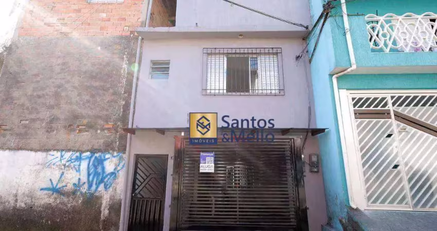 Casa com 2 dormitórios para alugar, 155 m² por r$ 1.800,00/mês - jardim alzira franco - santo andré/sp