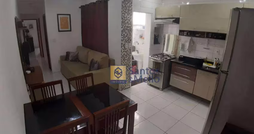 Apartamento com 2 dormitórios à venda, 56 m² por r$ 370.000,00 - vila camilópolis - santo andré/sp