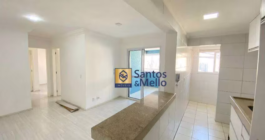 Apartamento com 2 dormitórios para alugar, 60 m² por r$ 3.211/mês - vila valparaíso - santo andré/sp