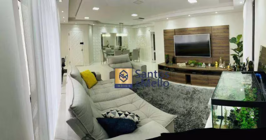 Apartamento com 3 dormitórios à venda, 157 m² por r$ 1.360.000,00 - vila santa teresa - santo andré/sp