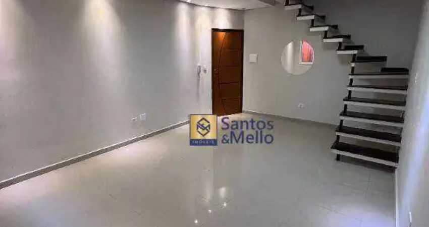 Cobertura com 2 dormitórios à venda, 97 m² por r$ 370.000,00 - jardim guarará - santo andré/sp