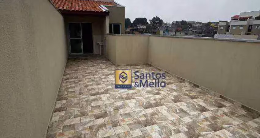 Cobertura com 2 dormitórios à venda, 78 m² por r$ 500.000,00 - jardim guarará - santo andré/sp