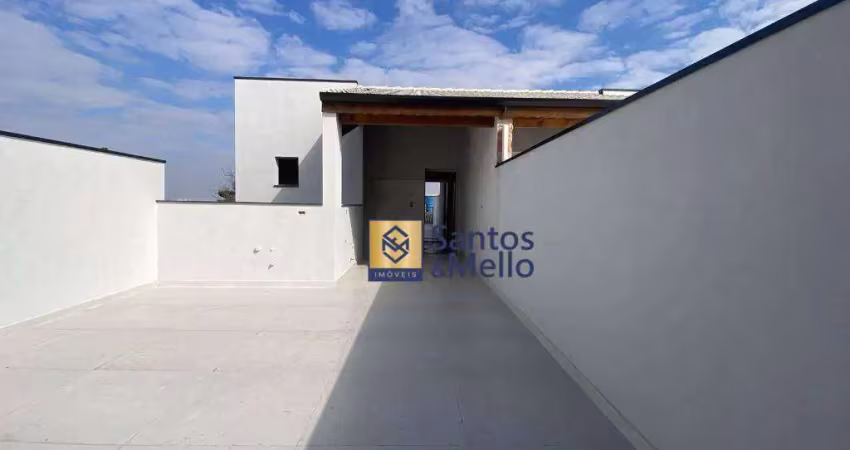 Cobertura com 2 dormitórios à venda, 100 m² por r$ 480.000,00 - jardim santo alberto - santo andré/sp
