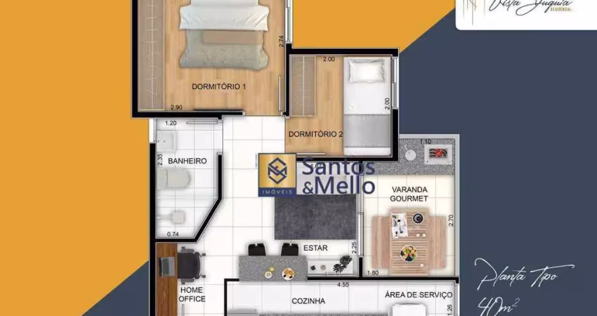 Apartamento com 2 dormitórios à venda, 40 m² por r$ 350.000,00 - jardim cristiane - santo andré/sp