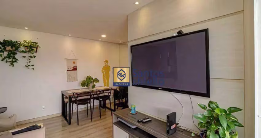 Apartamento com 2 dormitórios à venda, 60 m² por r$ 495.000,00 - vila valparaíso - santo andré/sp