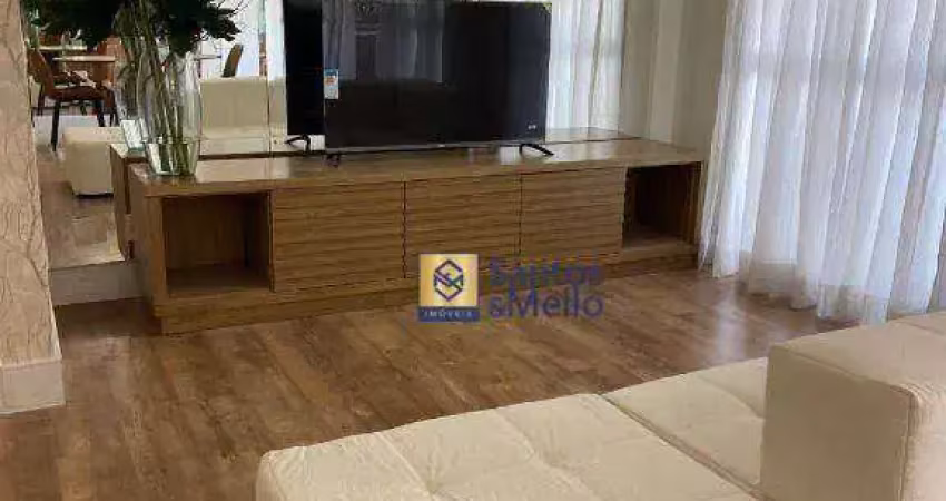 Apartamento com 3 dormitórios para alugar, 106 m² por r$ 6.550,00/mês - casa branca - santo andré/sp