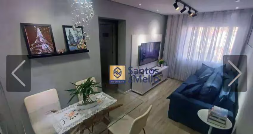 Apartamento com 2 dormitórios para alugar, 59 m² por r$ 2.300/mês - vila alzira - santo andré/sp