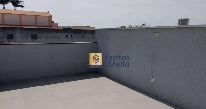Cobertura com 2 dormitórios para alugar, 100 m² por r$ 3.312,00/mês - vila camilópolis - santo andré/sp